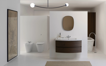 NORM 100X52 - Single ceramic washbasin with towel rail by GSI ceramica - view 3